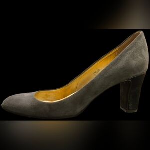J. Crew Gray Suede Heels 7.5